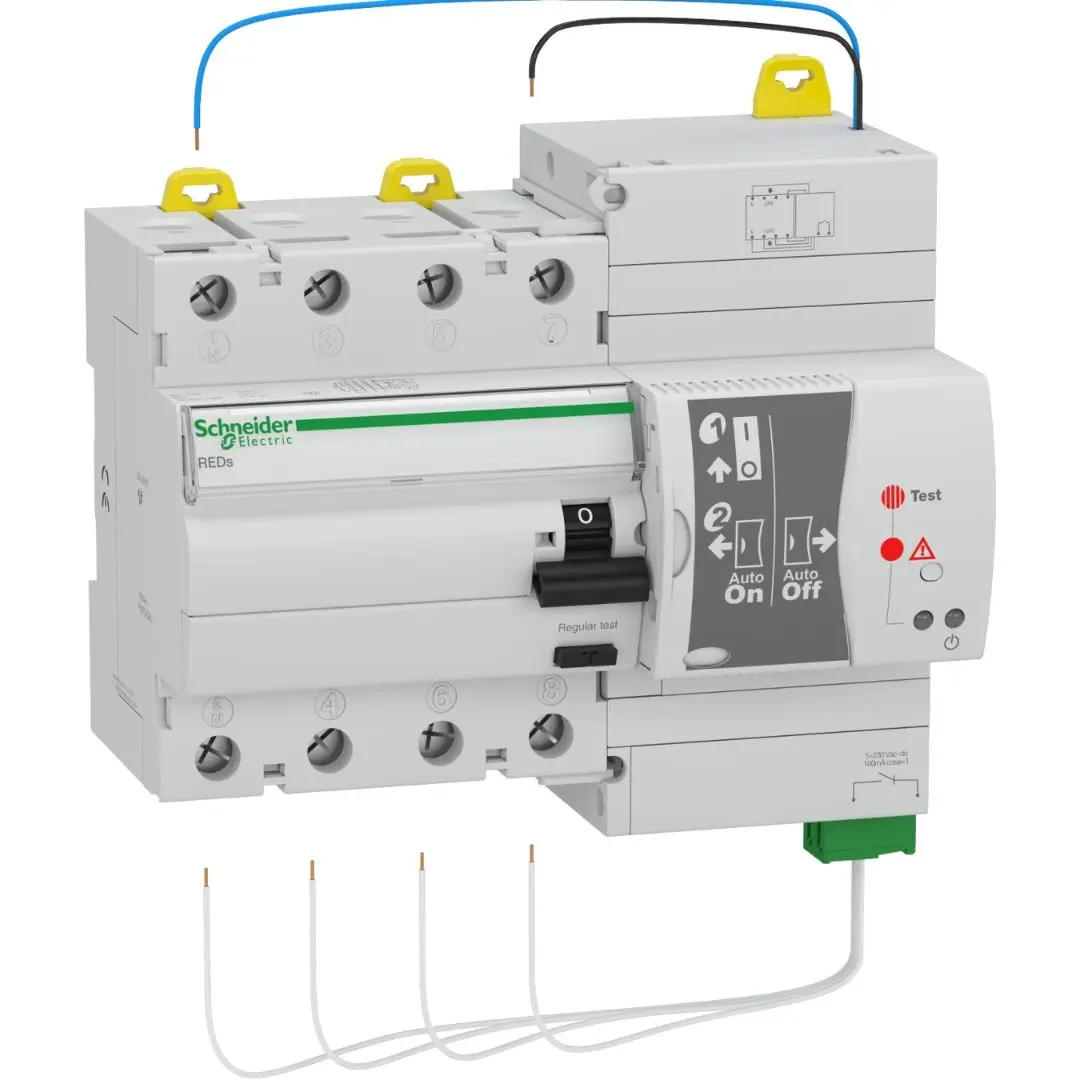 RCCB with re-closer - RED - 4 poles - 60 A - class A - 30 mA