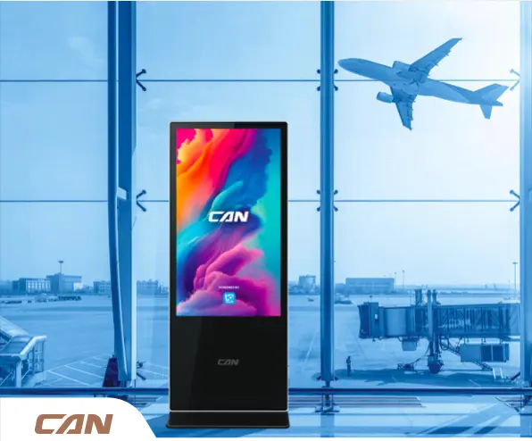 CANVue Series Commercial LED Digital Signage Displays 32" – Vertical Wall-Mount with Inbuilt Editor & Toughened Glass