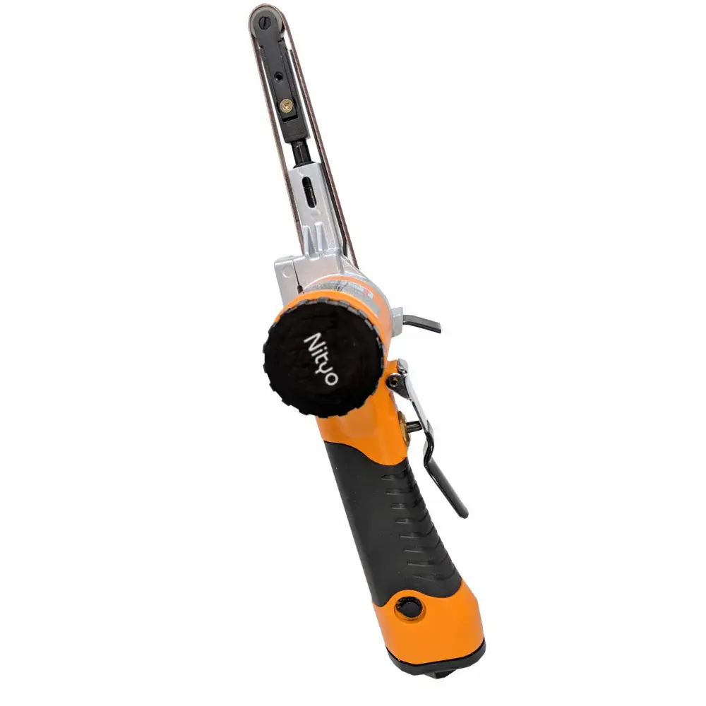 Nityo NI 5523 H Belt Sander – 20x520 mm Belt | 16,000 RPM | Adjustable Speed | Rear Exhaust